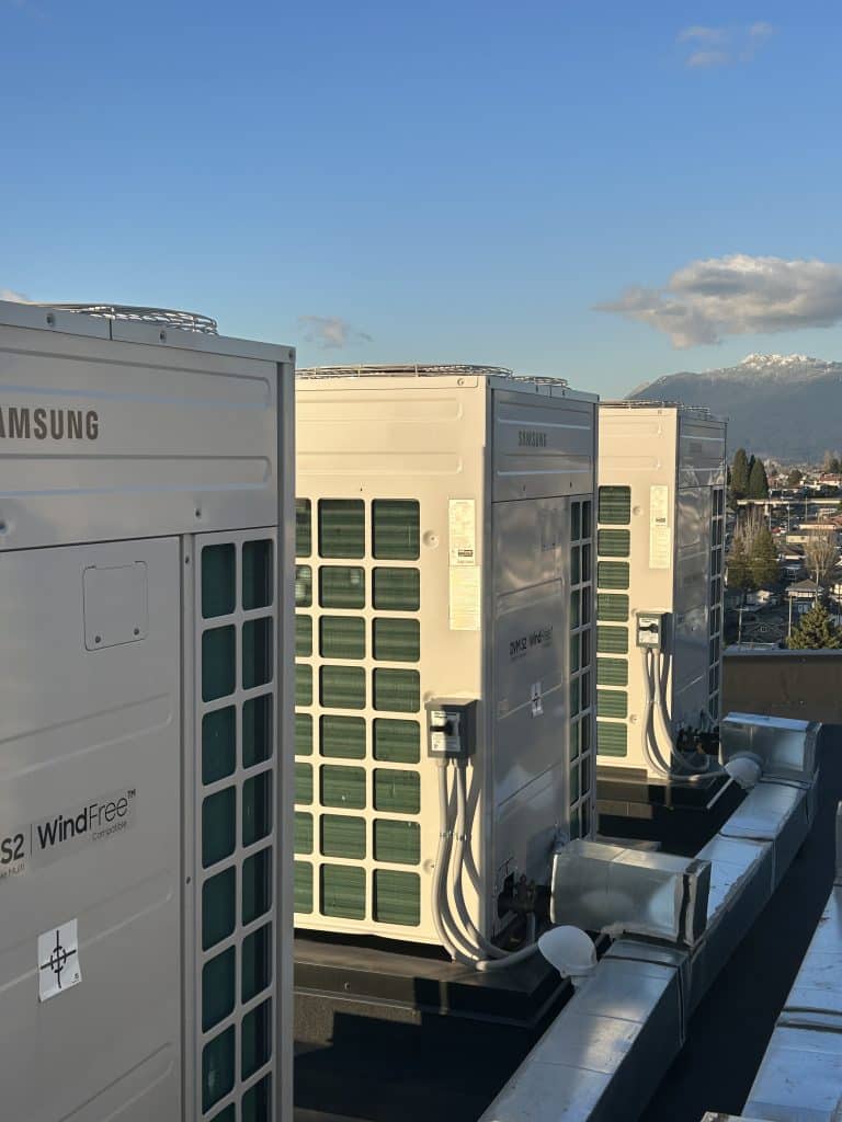 commercial hvac repair east vancouver vrf heat pump unit before repair